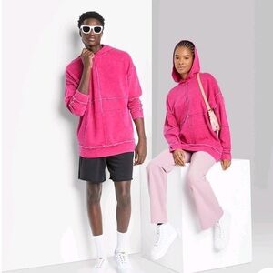 Wild Fable™ Seamed Hooded Sweatshirt.
Magenta Size L NWT